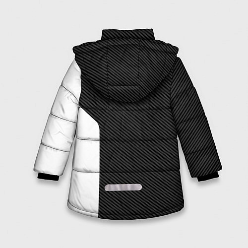 Зимняя куртка для девочки BMW CARBON БМВ КАРБОН / 3D-Черный – фото 2
