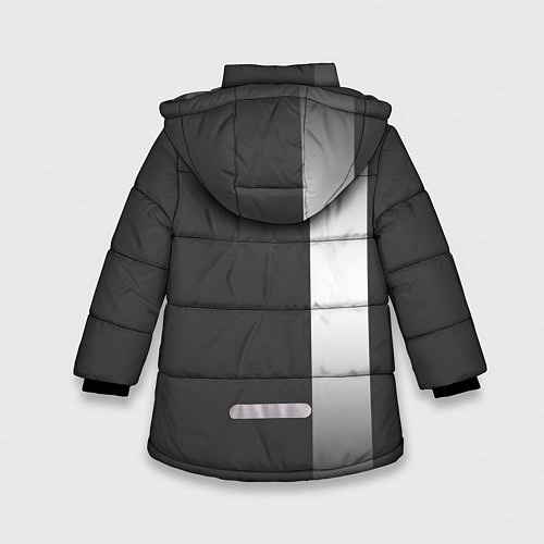 Зимняя куртка для девочки Audi: Grey Sport / 3D-Черный – фото 2