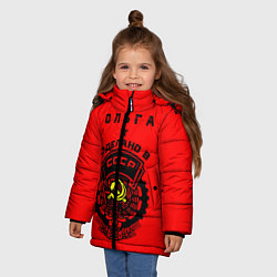 Куртка зимняя для девочки Ольга: сделано в СССР, цвет: 3D-светло-серый — фото 2