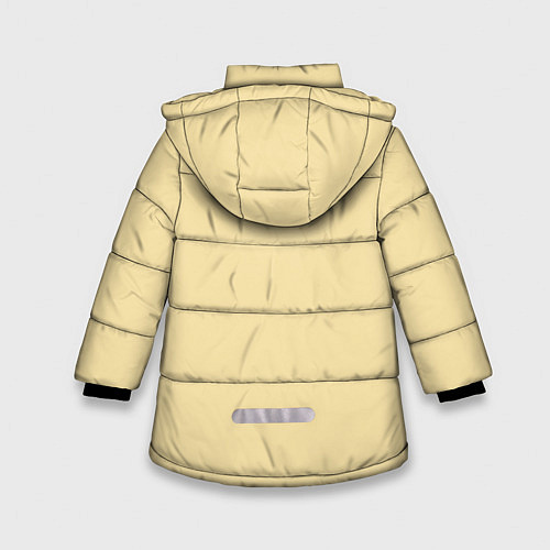 Зимняя куртка для девочки Cuphead: Flame Mugman / 3D-Черный – фото 2