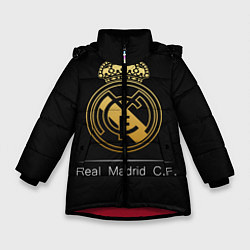Куртка зимняя для девочки FC Real Madrid: Gold Edition, цвет: 3D-красный