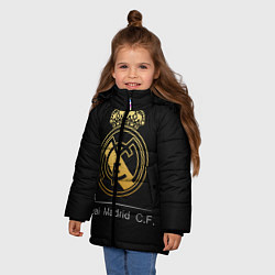 Куртка зимняя для девочки FC Real Madrid: Gold Edition, цвет: 3D-красный — фото 2