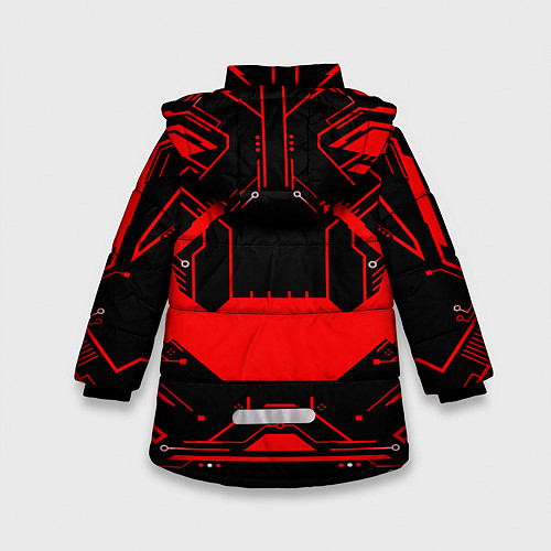 Зимняя куртка для девочки CS:GO - Дмитрий / 3D-Черный – фото 2
