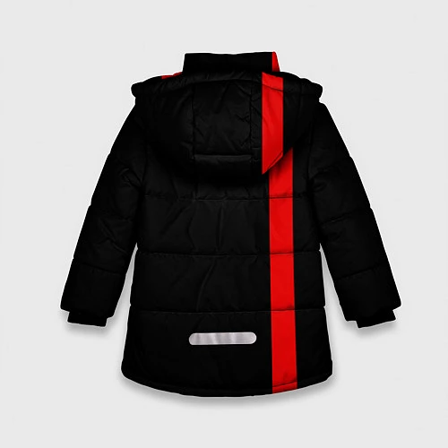 Зимняя куртка для девочки HONDA SPORT / 3D-Черный – фото 2