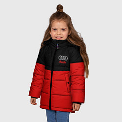 Куртка зимняя для девочки Audi R&B, цвет: 3D-черный — фото 2