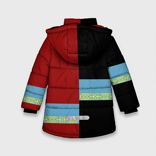 Зимняя куртка для девочки Kazakhstan / 3D-Черный – фото 2