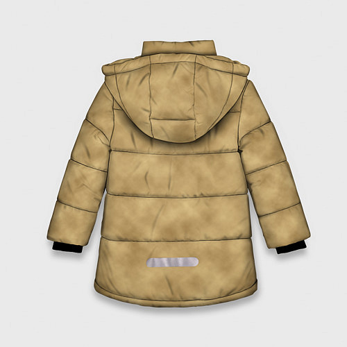 Зимняя куртка для девочки Песчаный лев / 3D-Черный – фото 2