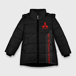 Куртка зимняя для девочки Mitsubishi: Sport Line, цвет: 3D-черный