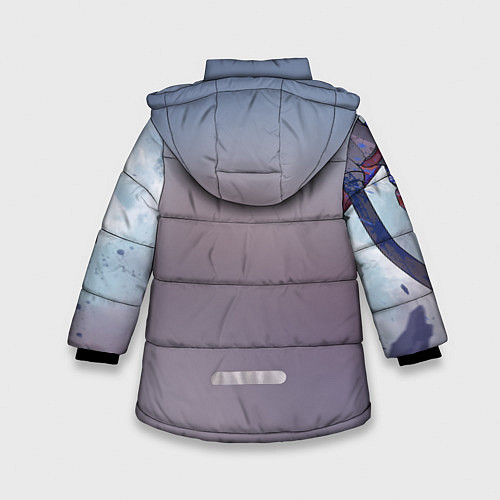 Зимняя куртка для девочки Zero Two / 3D-Черный – фото 2