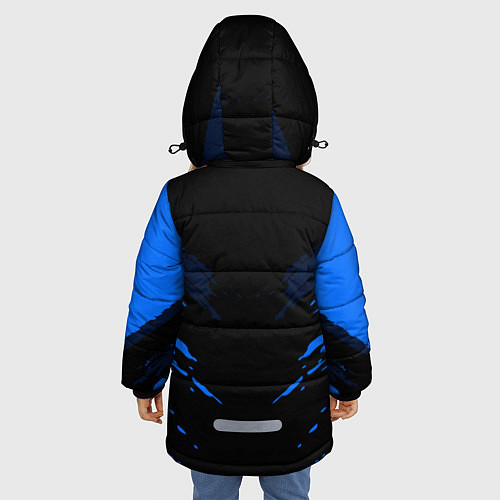 Зимняя куртка для девочки Mitsubishi: Blue Anger / 3D-Светло-серый – фото 4