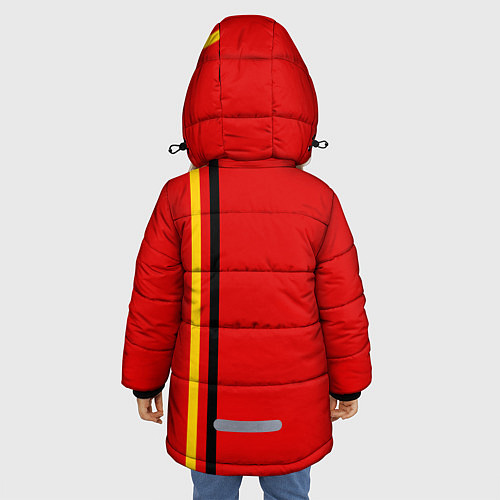 Зимняя куртка для девочки Германия / 3D-Красный – фото 4