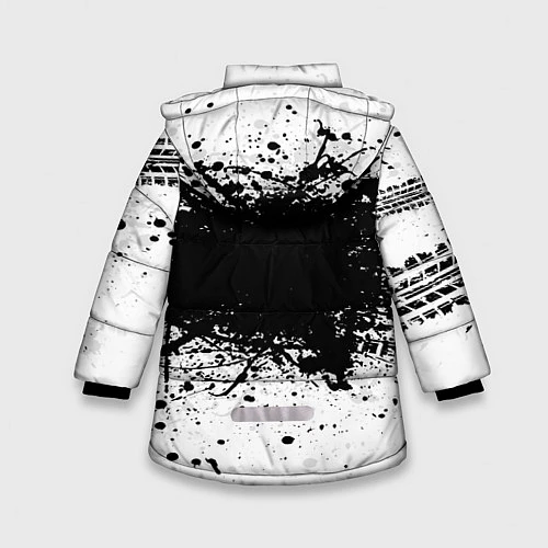 Зимняя куртка для девочки Mitsubishi: Black Spray / 3D-Черный – фото 2
