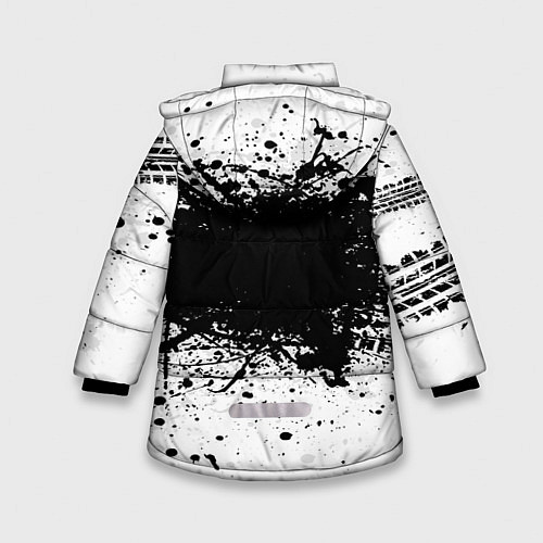 Зимняя куртка для девочки Audi: Black Spray / 3D-Черный – фото 2