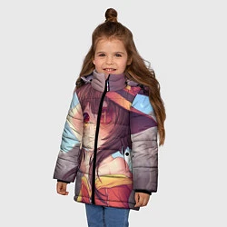 Куртка зимняя для девочки KonoSuba, цвет: 3D-светло-серый — фото 2