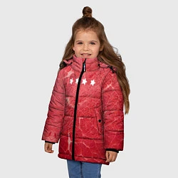 Куртка зимняя для девочки Мясо 100%, цвет: 3D-светло-серый — фото 2