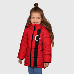 Куртка зимняя для девочки Турция, цвет: 3D-светло-серый — фото 2