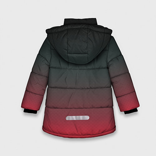 Зимняя куртка для девочки Hard Work Pays Off: Red / 3D-Черный – фото 2