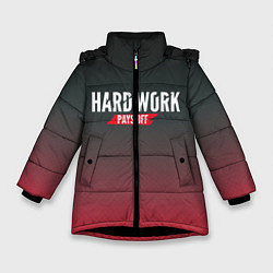 Зимняя куртка для девочки Hard Work Pays Off: Red