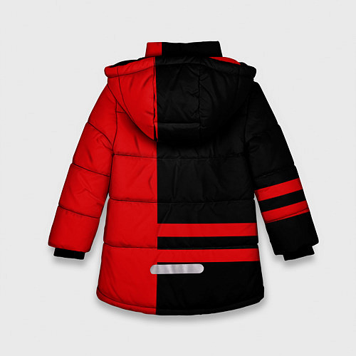 Зимняя куртка для девочки Porsche: Red Sport / 3D-Черный – фото 2