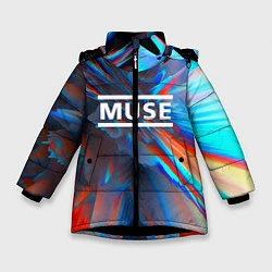 Зимняя куртка для девочки Muse: Colour Abstract