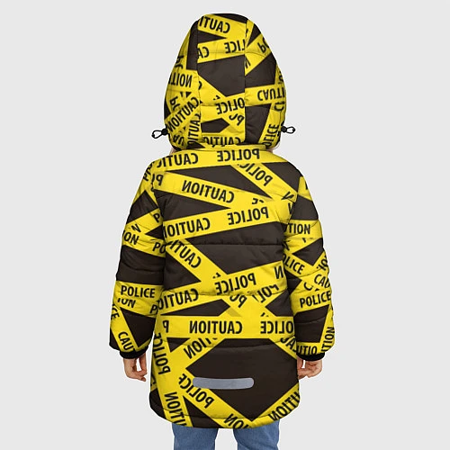 Зимняя куртка для девочки Police Caution / 3D-Красный – фото 4