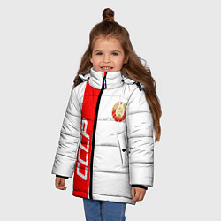 Куртка зимняя для девочки СССР: White Collection, цвет: 3D-светло-серый — фото 2