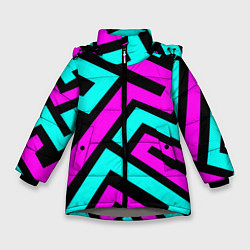 Зимняя куртка для девочки Maze: Violet & Turquoise
