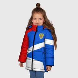 Куртка зимняя для девочки Russia: Light Sport, цвет: 3D-черный — фото 2