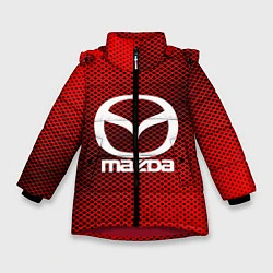 Куртка зимняя для девочки Mazda: Red Carbon, цвет: 3D-красный