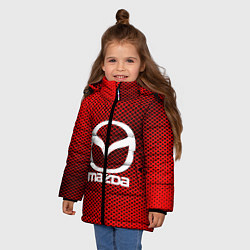 Куртка зимняя для девочки Mazda: Red Carbon, цвет: 3D-красный — фото 2