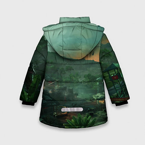 Зимняя куртка для девочки Far Cry 5: Vietnam / 3D-Черный – фото 2