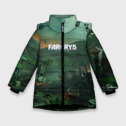 Куртка зимняя для девочки Far Cry 5: Vietnam, цвет: 3D-черный