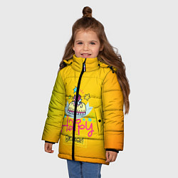 Куртка зимняя для девочки Happy Birthday, цвет: 3D-черный — фото 2