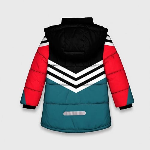 Зимняя куртка для девочки Firm 90s: Arrows Style / 3D-Черный – фото 2