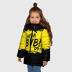 Куртка зимняя для девочки Heja BVB 09, цвет: 3D-черный — фото 2