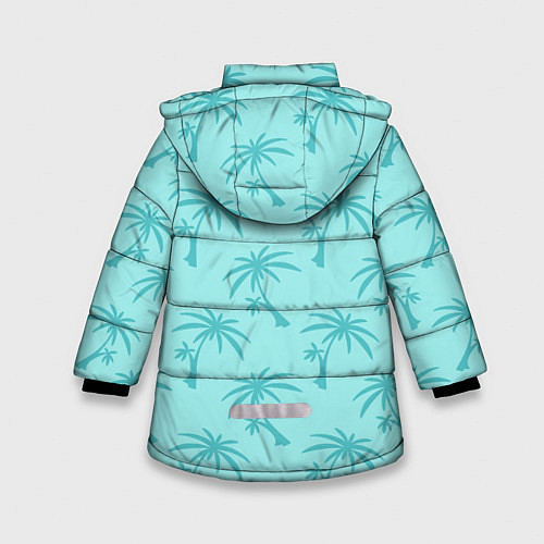 Зимняя куртка для девочки GTA VC: Blue Palms / 3D-Черный – фото 2