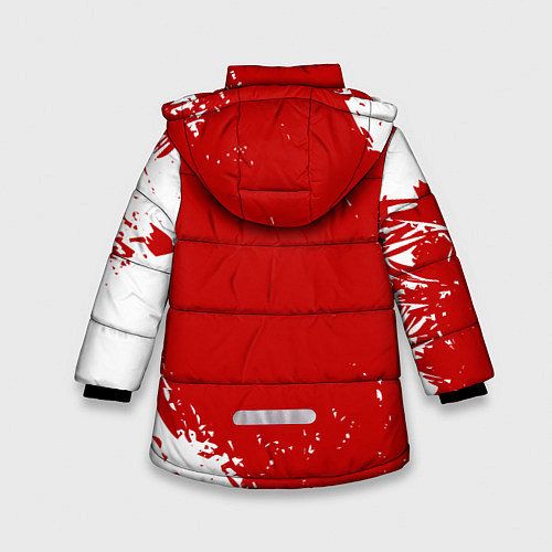 Зимняя куртка для девочки Eat Sleep JDM: Red Style / 3D-Черный – фото 2