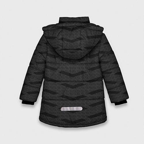 Зимняя куртка для девочки Porsche: Grey Sport / 3D-Черный – фото 2