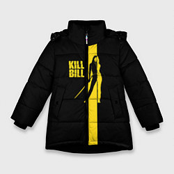 Куртка зимняя для девочки Kill Bill, цвет: 3D-черный