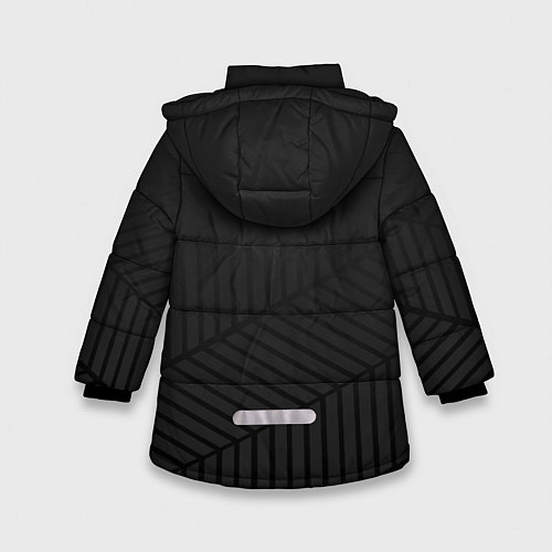 Зимняя куртка для девочки Audi: Grey Collection / 3D-Черный – фото 2
