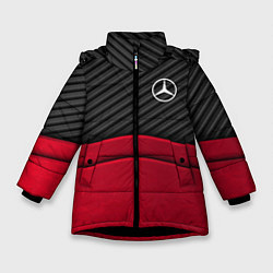 Зимняя куртка для девочки Mercedes Benz: Red Carbon