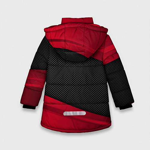Зимняя куртка для девочки Mercedes Benz: Red Sport / 3D-Черный – фото 2