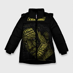 Куртка зимняя для девочки ASAP Rocky: Testing, цвет: 3D-черный