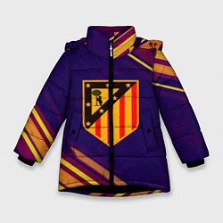 Куртка зимняя для девочки Atletico Madrid, цвет: 3D-черный