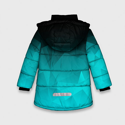 Зимняя куртка для девочки Detroit: Become Human / 3D-Черный – фото 2