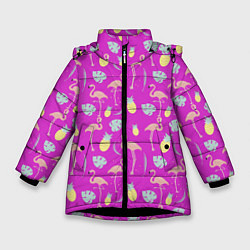 Зимняя куртка для девочки Тропическое наслаждение