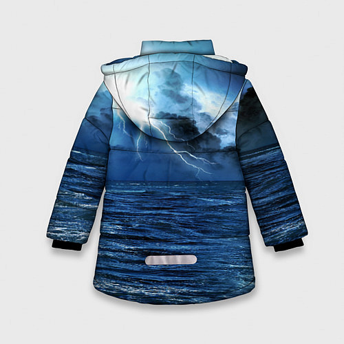 Зимняя куртка для девочки God of War: Sea ​​rage / 3D-Черный – фото 2
