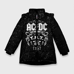 Куртка зимняя для девочки AC/DC: Run For Your Life, цвет: 3D-черный