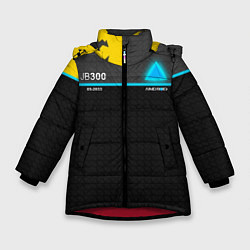 Куртка зимняя для девочки JB300 Android, цвет: 3D-красный
