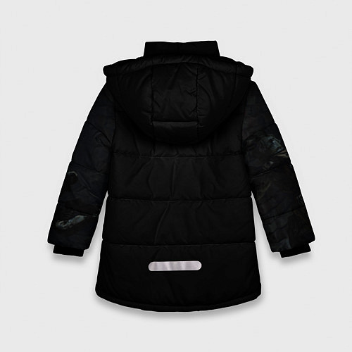 Зимняя куртка для девочки Death Stranding / 3D-Черный – фото 2